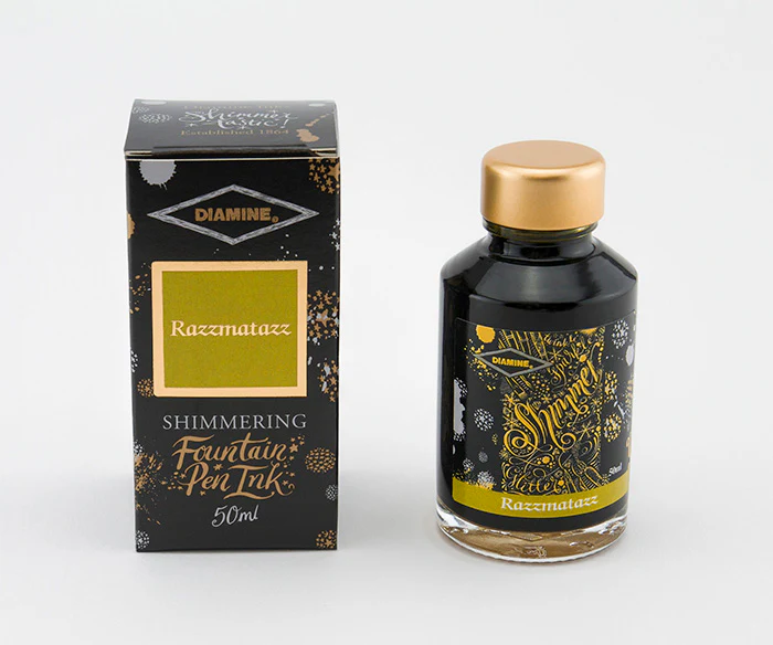 Diamine 50ml Shimmering Fountain Pen Ink - Razzmatazz - Image 2