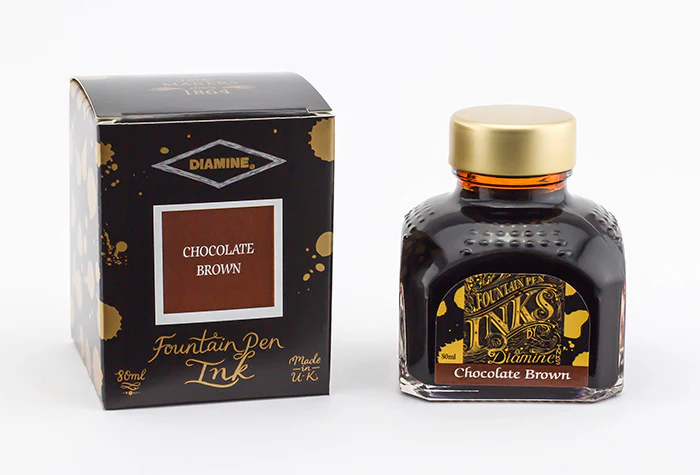 Diamine 80ml Fountain Pen Ink - Chocolate Brown - Image 2