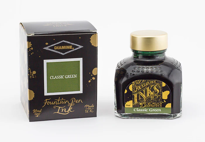 Diamine 80ml Fountain Pen Ink - Classic Green - Image 2