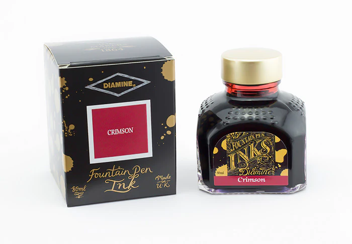 Diamine 80ml Fountain Pen Ink - Crimson - Image 2