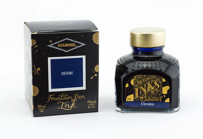Diamine 80ml Fountain Pen Ink - Denim - Image 2