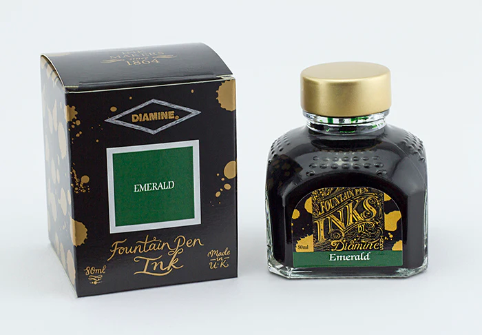 Diamine 80ml Fountain Pen Ink - Emerald - Image 2