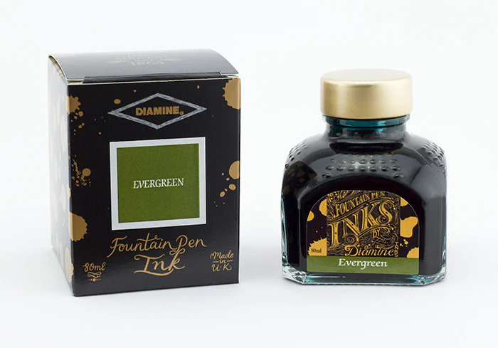 Diamine 80ml Fountain Pen Ink - Evergreen - Image 2