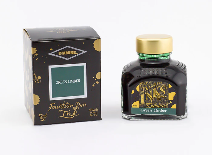 Diamine 80ml Fountain Pen Ink - Green Umber - Image 2