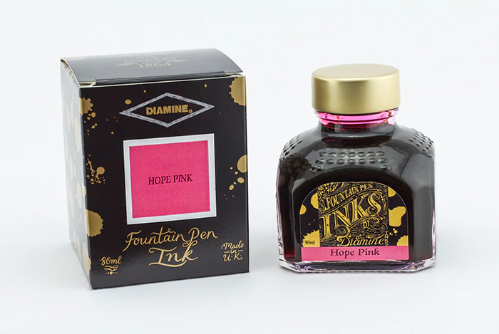 Diamine 80ml Fountain Pen Ink - Hope Pink - Image 2