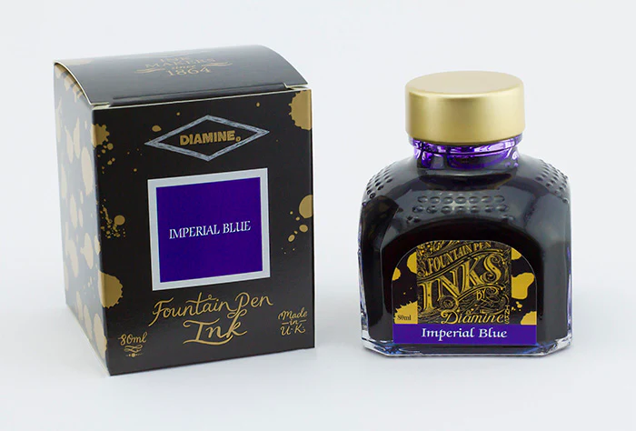 Diamine 80ml Fountain Pen Ink - Imperial Blue - Image 2