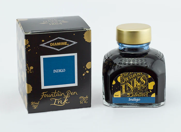 Diamine 80ml Fountain Pen Ink - Indigo - Image 2