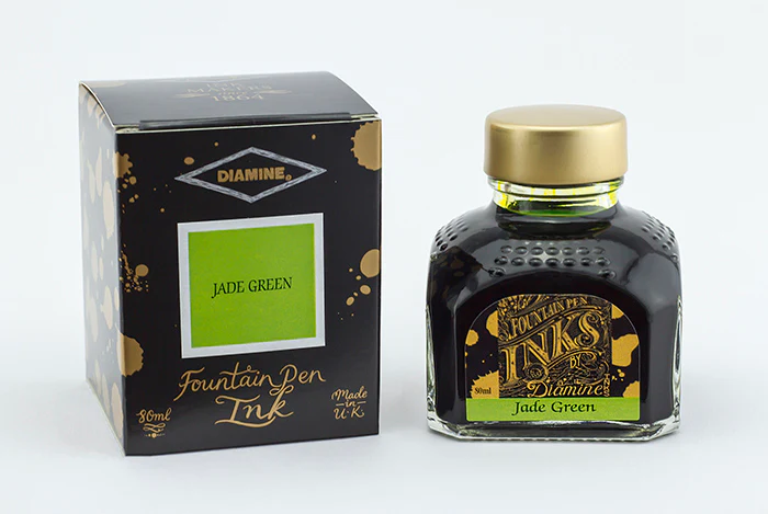 Diamine 80ml Fountain Pen Ink - Jade Green - Image 2