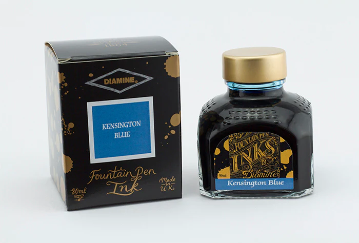 Diamine 80ml Fountain Pen Ink - Kensington Blue - Image 2