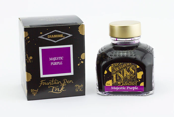 Diamine 80ml Fountain Pen Ink - Majestic Purple - Image 2