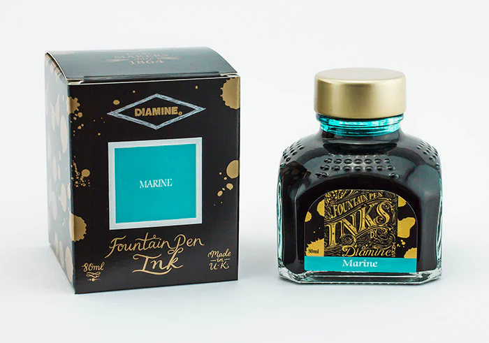 Diamine 80ml Fountain Pen Ink - Marine - Image 2