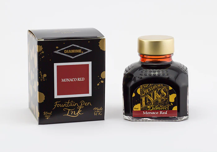 Diamine 80ml Fountain Pen Ink - Monaco Red - Image 2