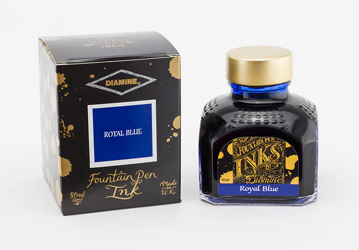 Diamine 80ml Fountain Pen Ink - Royal Blue - Image 2