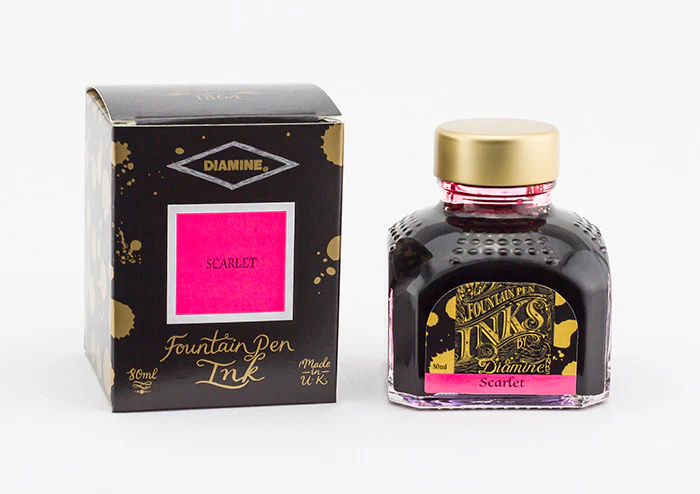 Diamine 80ml Fountain Pen Ink - Scarlet - Image 2