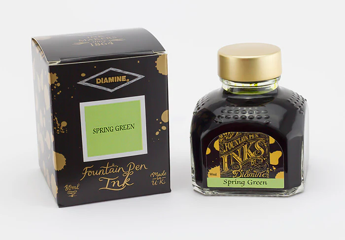 Diamine 80ml Fountain Pen Ink - Spring Green - Image 2