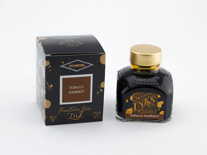 Diamine 80ml Fountain Pen Ink - Tobacco Sunburst - Image 2