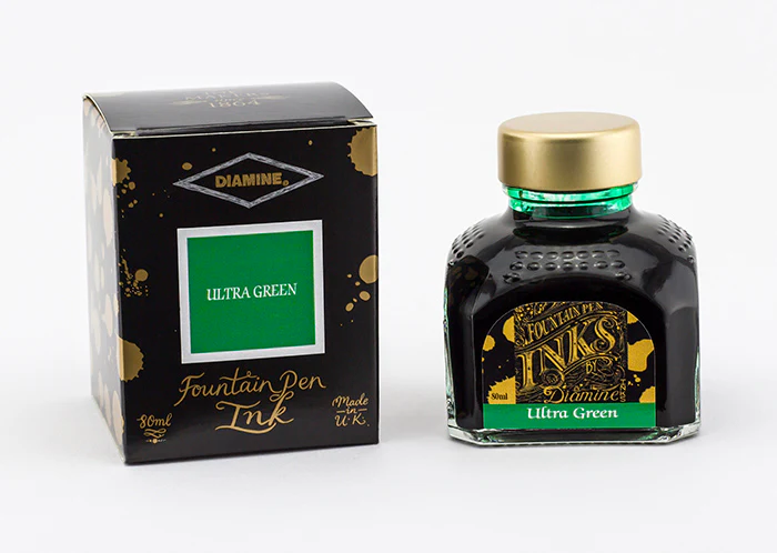 Diamine 80ml Fountain Pen Ink - Ultra Green - Image 2