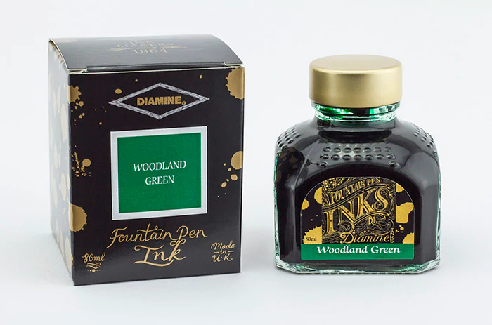 Diamine 80ml Fountain Pen Ink - Woodland Green - Image 2
