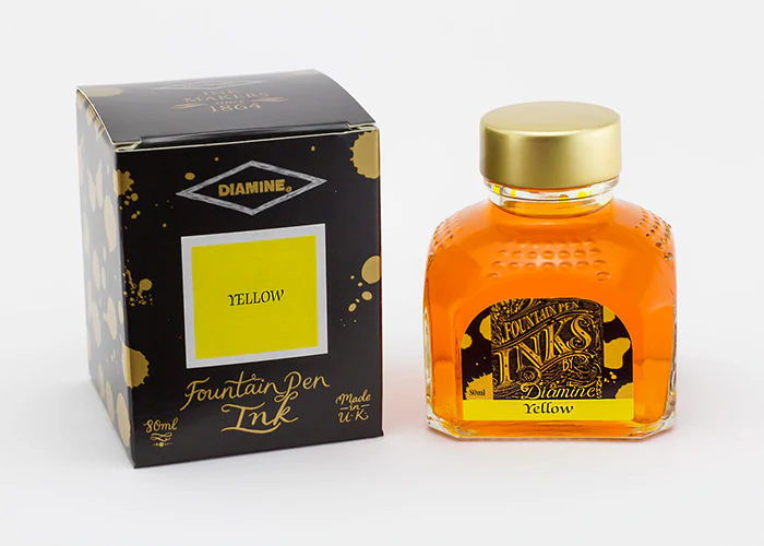 Diamine 80ml Fountain Pen Ink - Yellow - Image 2