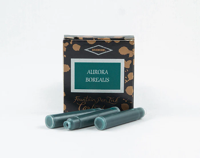 Diamine Fountain Pen Ink Cartridges - Aurora Borealis - Image 3