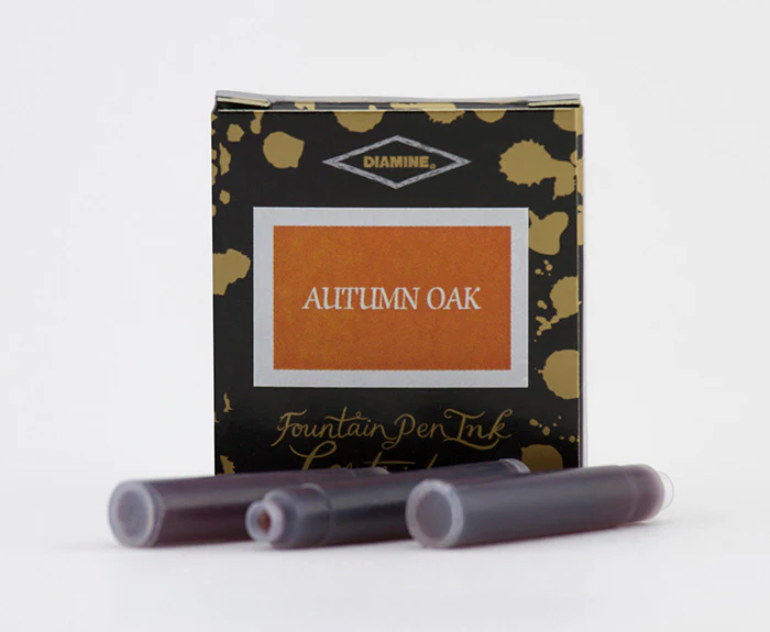 Diamine Fountain Pen Ink Cartridges - Autumn Oak - Image 3