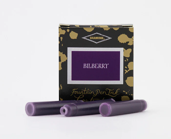 Diamine Fountain Pen Ink Cartridges - Bilberry - Image 3