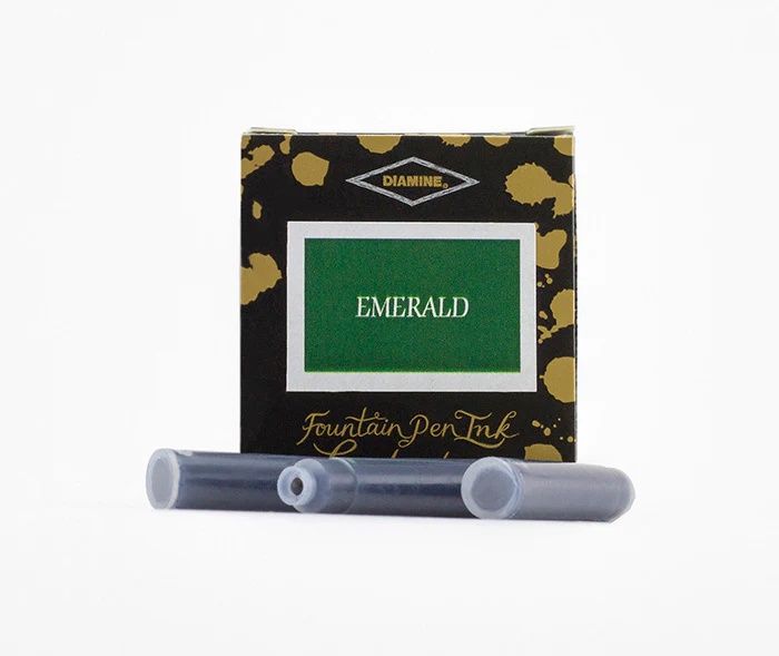 Diamine Fountain Pen Ink Cartridges - Emerald - Image 3
