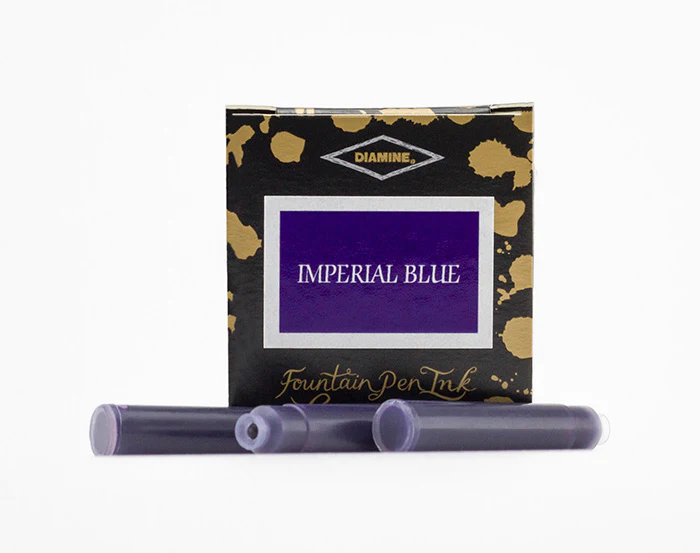 Diamine Fountain Pen Ink Cartridges - Imperial Blue - Image 3