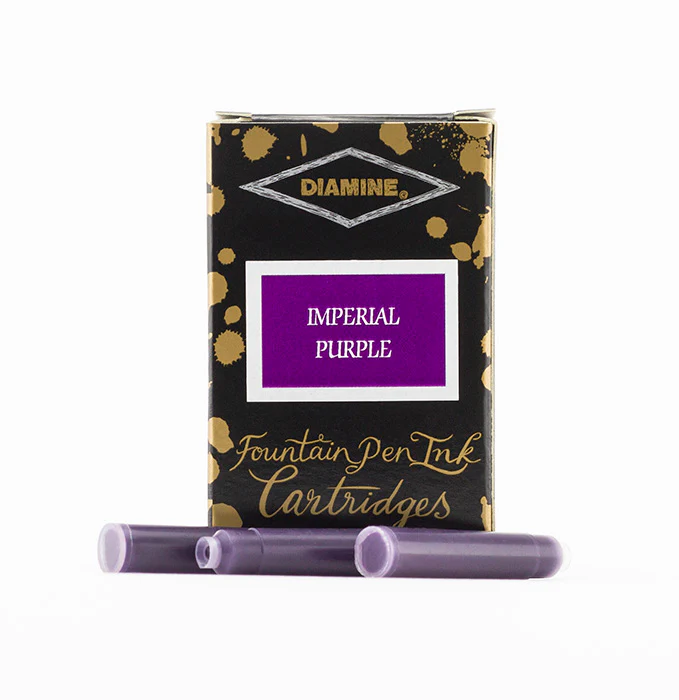 Diamine Fountain Pen Ink Cartridges - Imperial Purple - Image 2