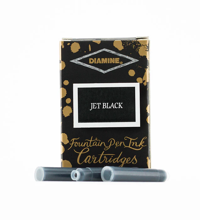 Diamine Fountain Pen Ink Cartridges - Jet Black - Image 2
