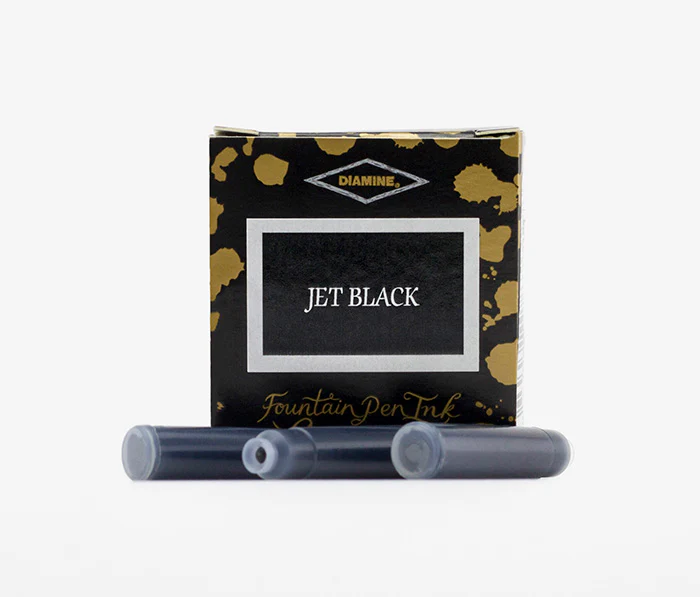 Diamine Fountain Pen Ink Cartridges - Jet Black - Image 3