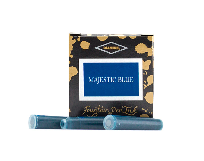 Diamine Fountain Pen Ink Cartridges - Majestic Blue - Image 3