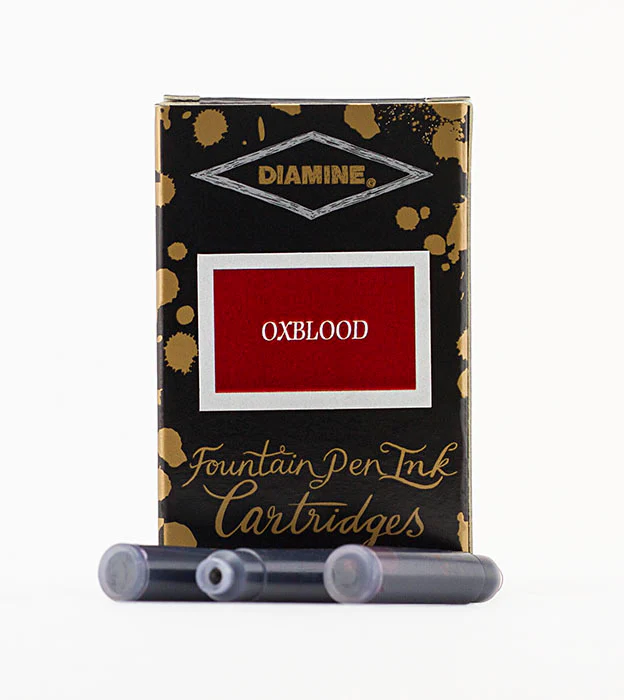 Diamine Fountain Pen Ink Cartridges - Oxblood - Image 2