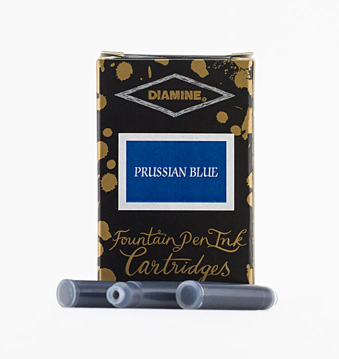 Diamine Fountain Pen Ink Cartridges - Prussian Blue - Image 2