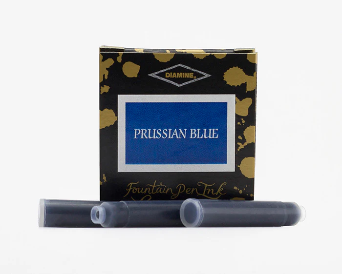 Diamine Fountain Pen Ink Cartridges - Prussian Blue - Image 3