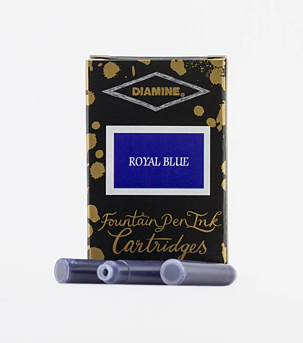 Diamine Fountain Pen Ink Cartridges - Royal Blue - Image 2