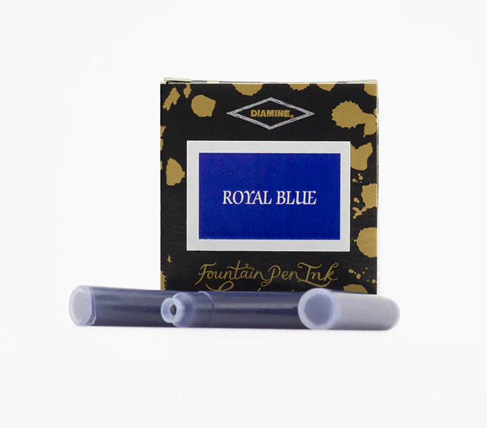 Diamine Fountain Pen Ink Cartridges - Royal Blue - Image 3