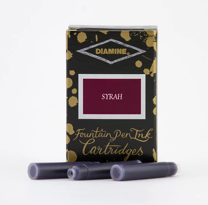 Diamine Fountain Pen Ink Cartridges - Syrah - Image 2